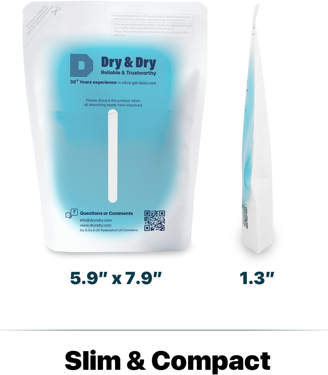 Dry & Dry 3 Packs Hybrid Moisture Absorbers & Musty Odor Eliminator Dehumidifier to Control Excess Moisture for Basements, Closets, Bathrooms, Laundry Rooms. Moisture Absorbers