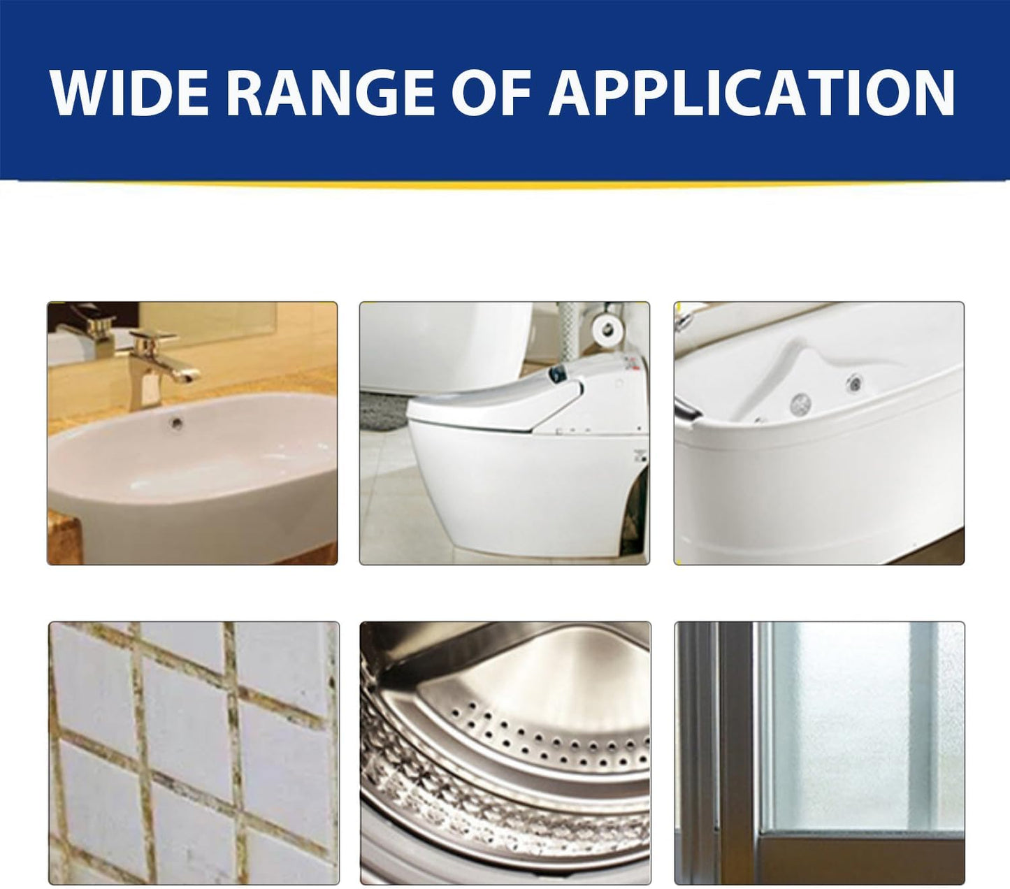 APULITO Household Bathroom Shower Cleaner, Home Cleaning Gel for Wall Tile Grount Sink Kitchen - 16 Fl oz