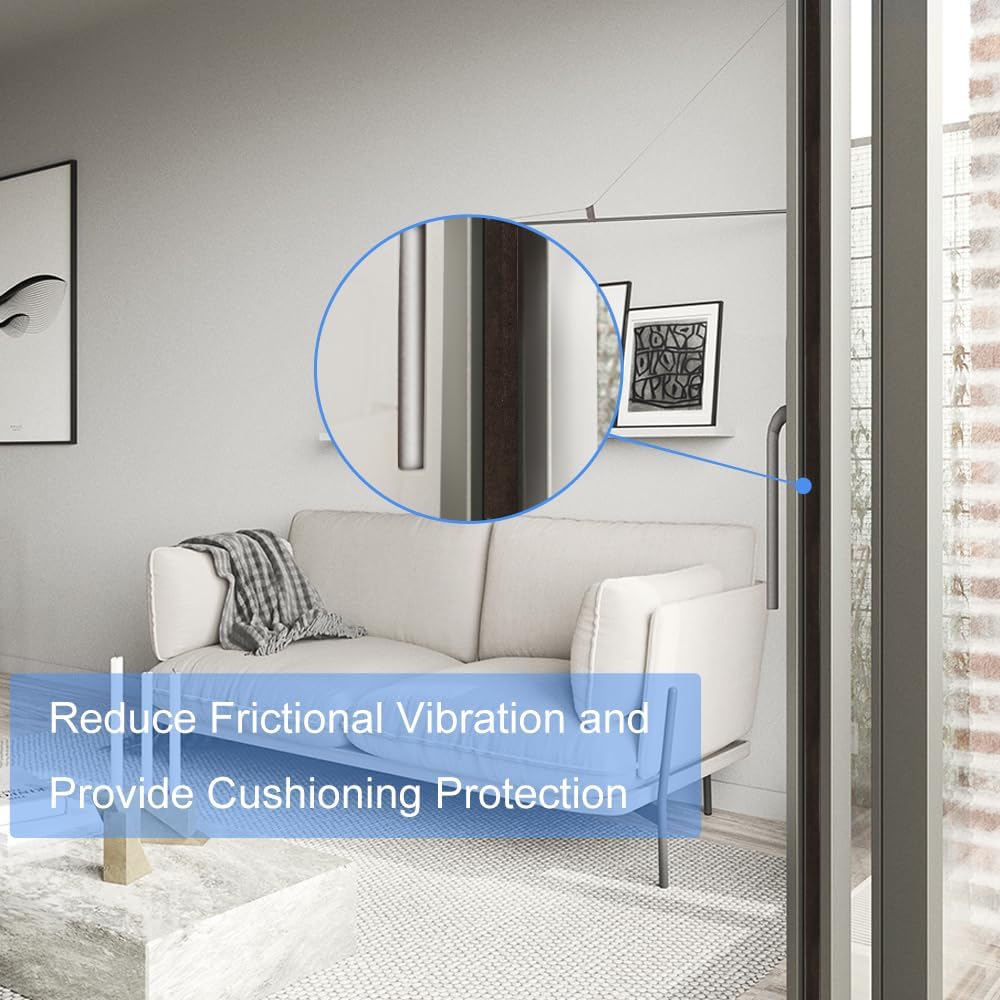 High Density Foam Tape,2 Inch Wide x 1/8 Inch Thick Door Insulation Tape,Adhesive Weather Stripping for Doors Window,Foam Seal Proofing Tape,33 Feet Long