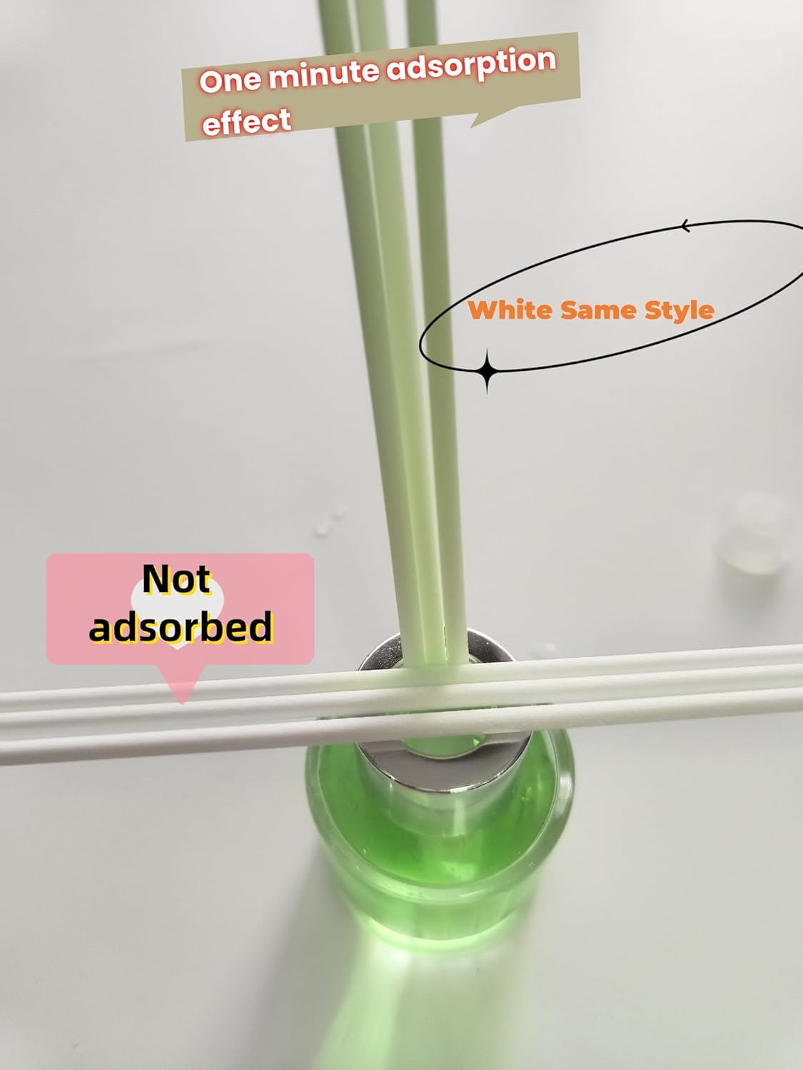 8PCS Reed Diffuser Bottles Empty, 40Pcs Reed Diffuser Stick, Diffuser Bottle Capacity 50ml (1.7oz) Diffuser Stick 3.5mm-190mm, Suitable for Home, Hotel, Restaurant, Office Aromatherapy Tasks