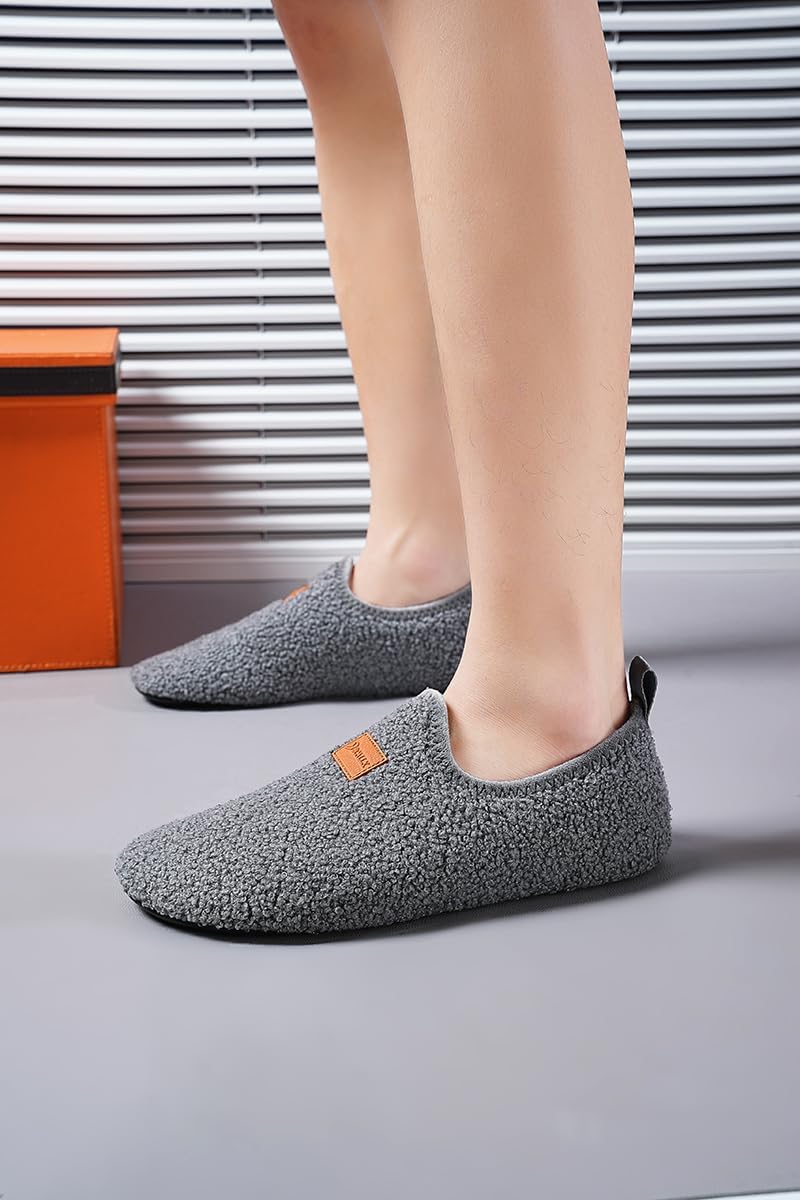 Adult Indoor House Slippers Socks Lightweight Non Slip Grip House Home Shoes for Women Men