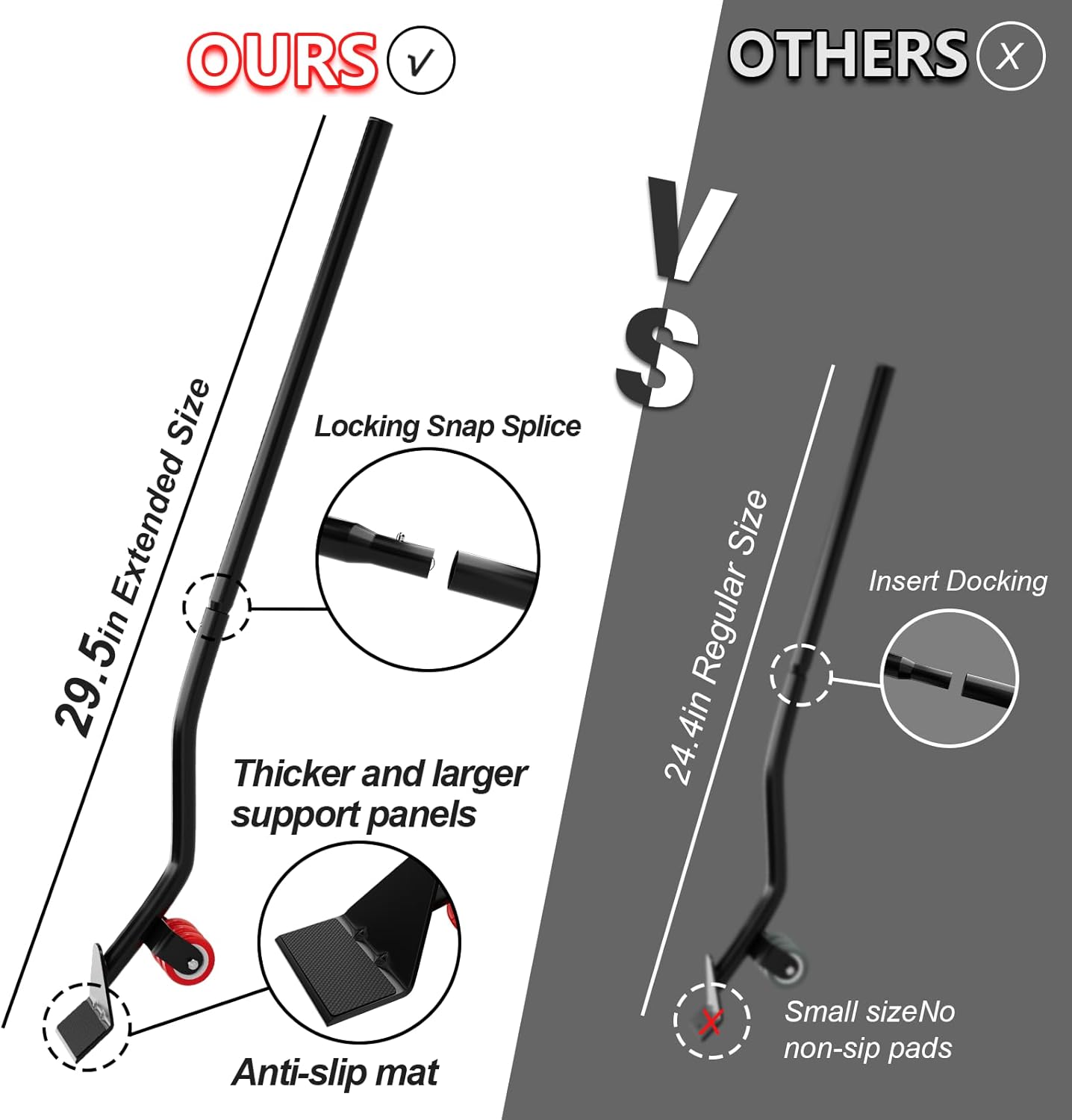 Furniture Dolly 5 Wheels Heavy Duty with Removable Side Guards,3307 Lbs Capacity,360° Rotating Wheels & Tail Brake,Furniture Movers Lifter Tool with Wheels for Appliances,Sofas,Beds,Pianos