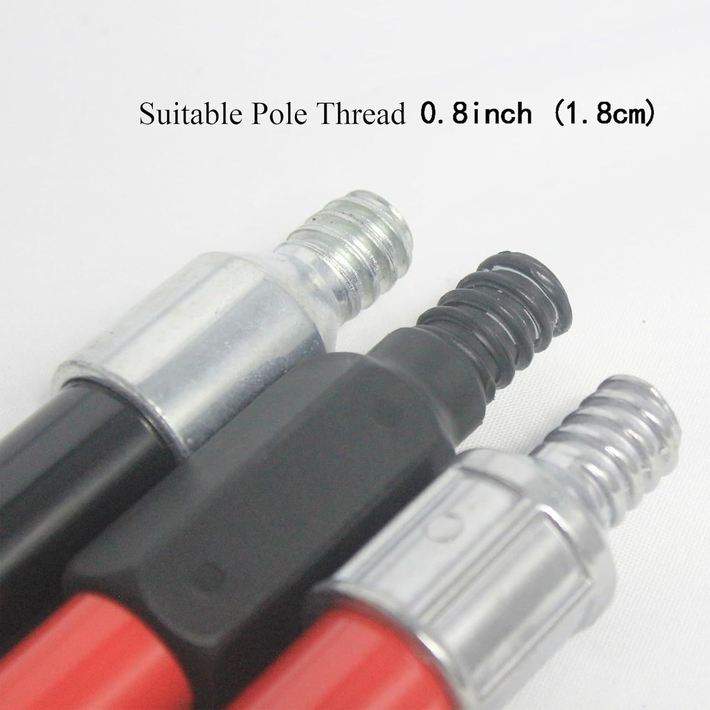 2PCS Push Broom Head Outdoor Large Stiff Bristle Broom Head - Excellent Cleaning Performance - Easy Installation Broom Head(Blue, 18 inches)