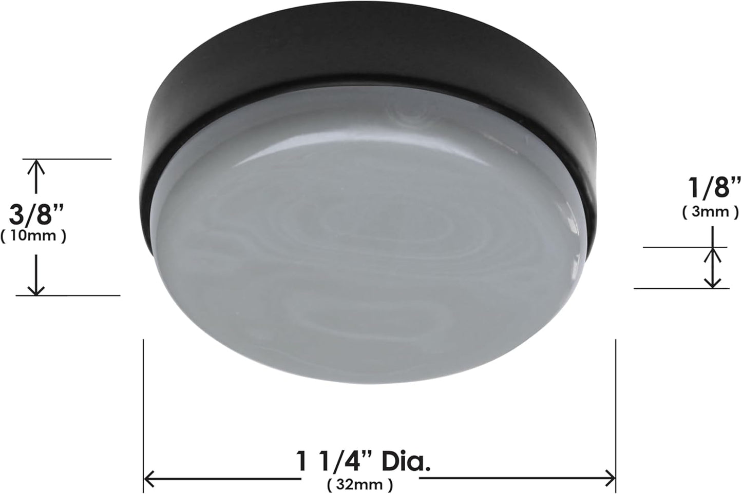 Gorilla Outdoor 1-1/4 Inch Furniture Sliders/Chair Glide Floor Protectors (Set of 8) Screw-On Nylon Furniture Glides for Sliding on Outdoor and Indoor Floors