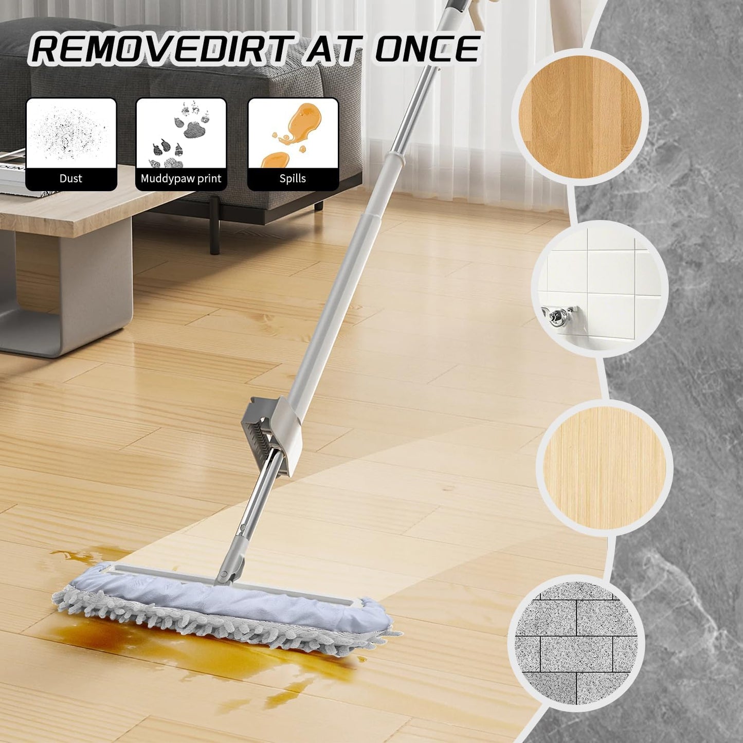 Mop Slippers Socks Floor Cleaning,Microfiber Shoe Covers dust Washable Reusable for Woman Man House Kitchen