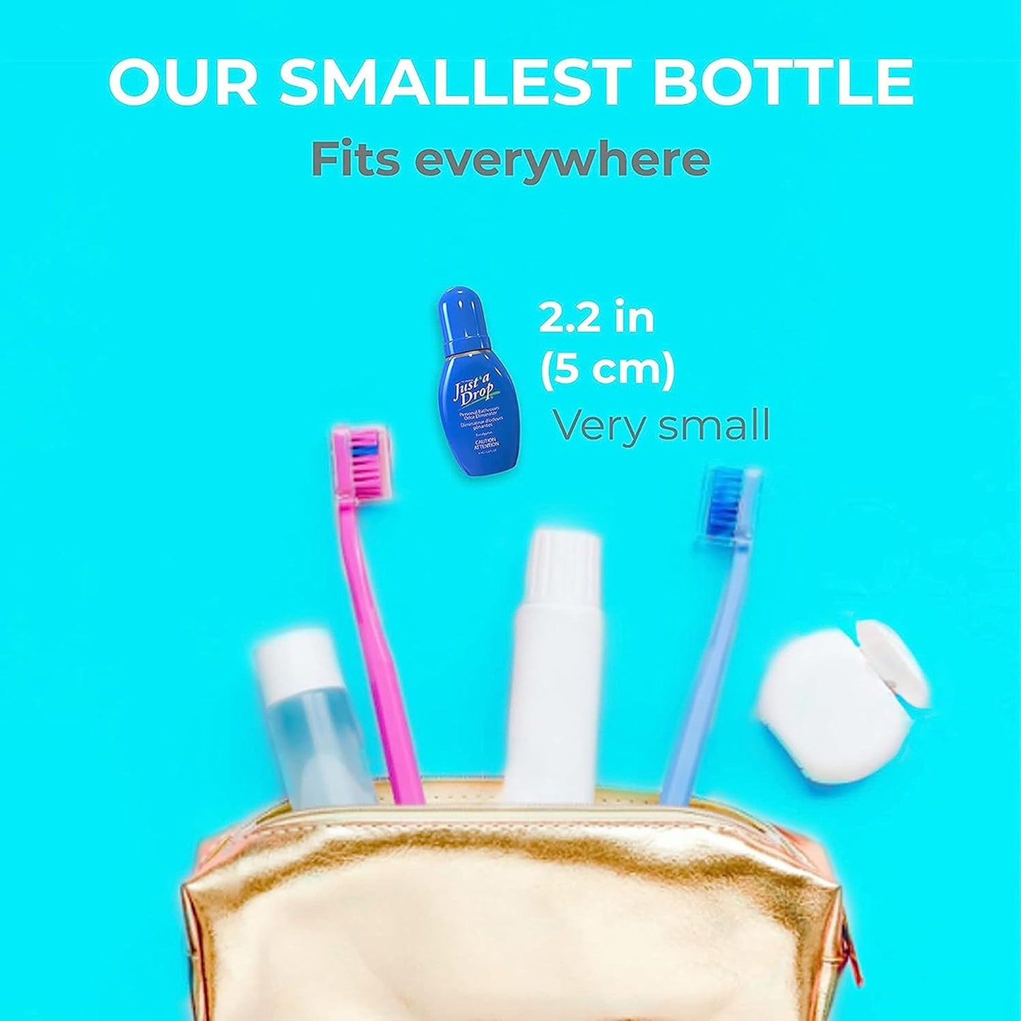 Prelam Just a Drop Odor Eliminator - Long-Lasting and Eco-Friendly Formula - Leaves Bathroom Smelling Clean and Fresh - Fits into Your Pocket or Purse - Easy To Use - Eucalyptus - 0.2 oz Drops