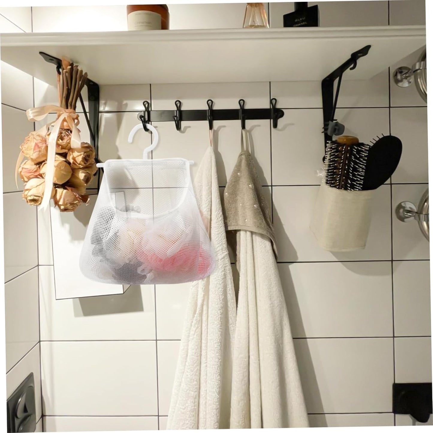 Cabilock 3pcs Mesh Hanging Bag Travel Underwear Organizer Bag Hand Inserts Organizer Undergarment Laundry Laundry Hamper Clothes Peg Hanging Groceries s Vegetable Pouch Pp