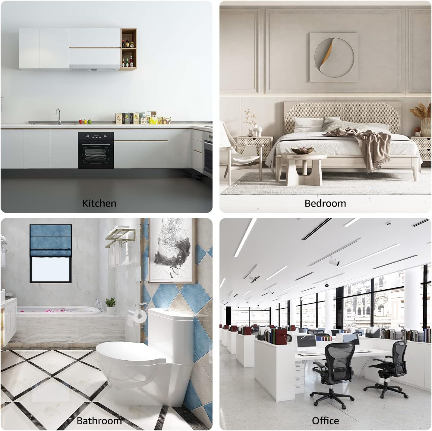 Amazon Basics Cabinet Door Bumper, Clear Self Adhesive Bumpers Pads for Surface Protection and Noise Reduction, 300-Piece, 6.9 x 4.5 x 0.6 inch