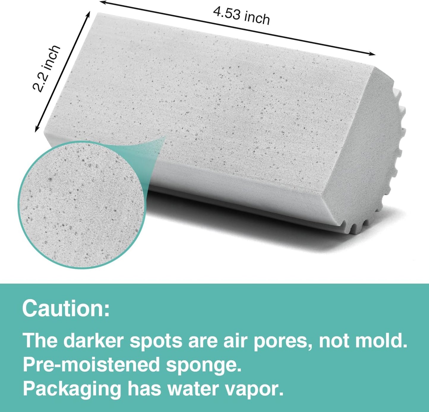 6 Pack Damp Dusting Sponge Duster, Grey Dust Cleaning Sponge, Reusable Household Cleaning Sponge Tool for Blinds, floorboards, Fan Blades, Vents, Glass, Railings, Mirrors