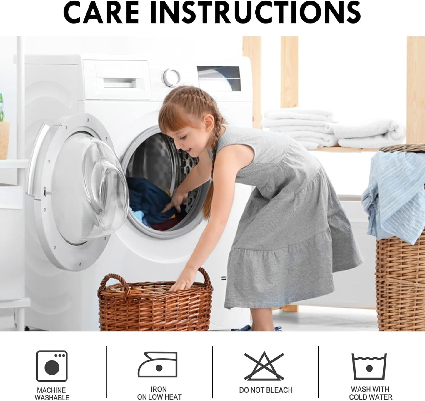 DWCN White Curtains for Living Room Thermal Insulated, 50% Light Blocking Curtains for Bedroom, Dining Room Window, W 42x L 36 Inch, Set of 2 Rod Pocket Curtain Panels