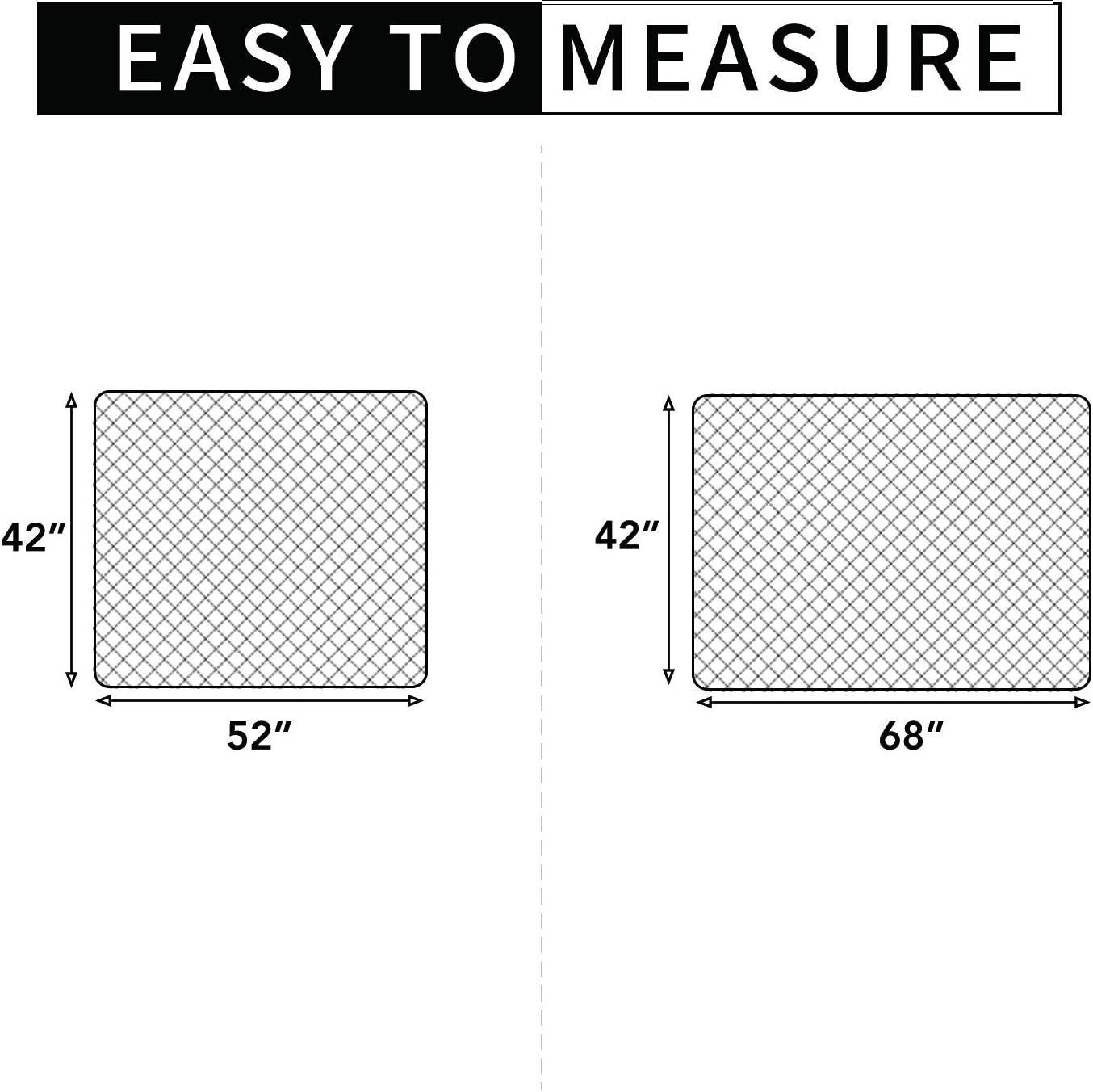 Easy-Going Sectional Couch Covers for Dogs L Shape Sofa Cover Reversible Sofa Slipcover Chaise Lounge Cover Furniture Protector Cover for Pets Dog Cat (42 x 52 inches, Dark Gray/Dark Gray)