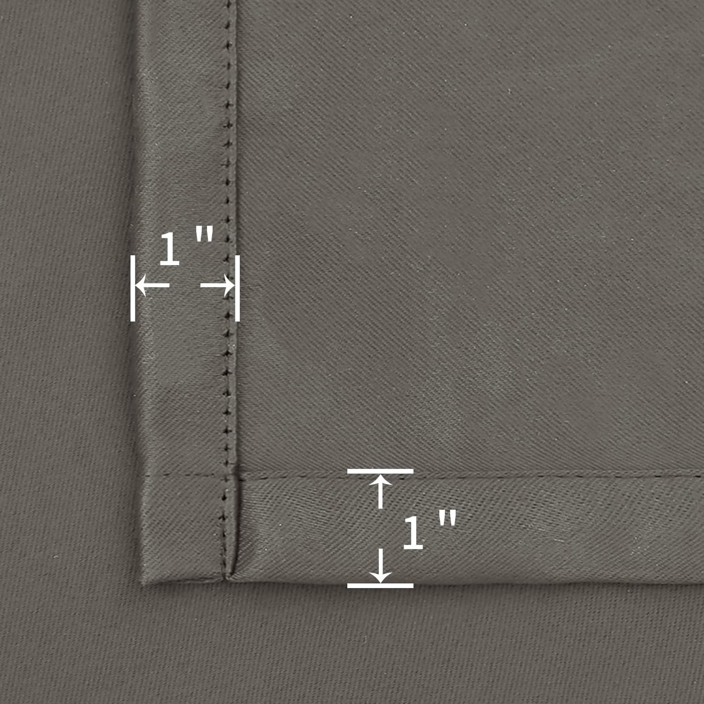 BGment Rod Pocket Blackout Curtains for Bedroom 84 Inches Length - Thermal Insulated Room Darkening Curtain for Living Room, 42 x 84 Inch, 2 Panels, Grey