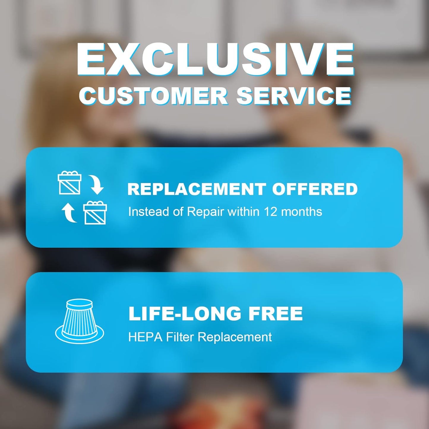 Cordless Car Vacuum Lightweight High Power Handheld Vacuum Cleaner with LED Light, Hand Vacuum for Car Home Office and Pet Hair, BlackBlue