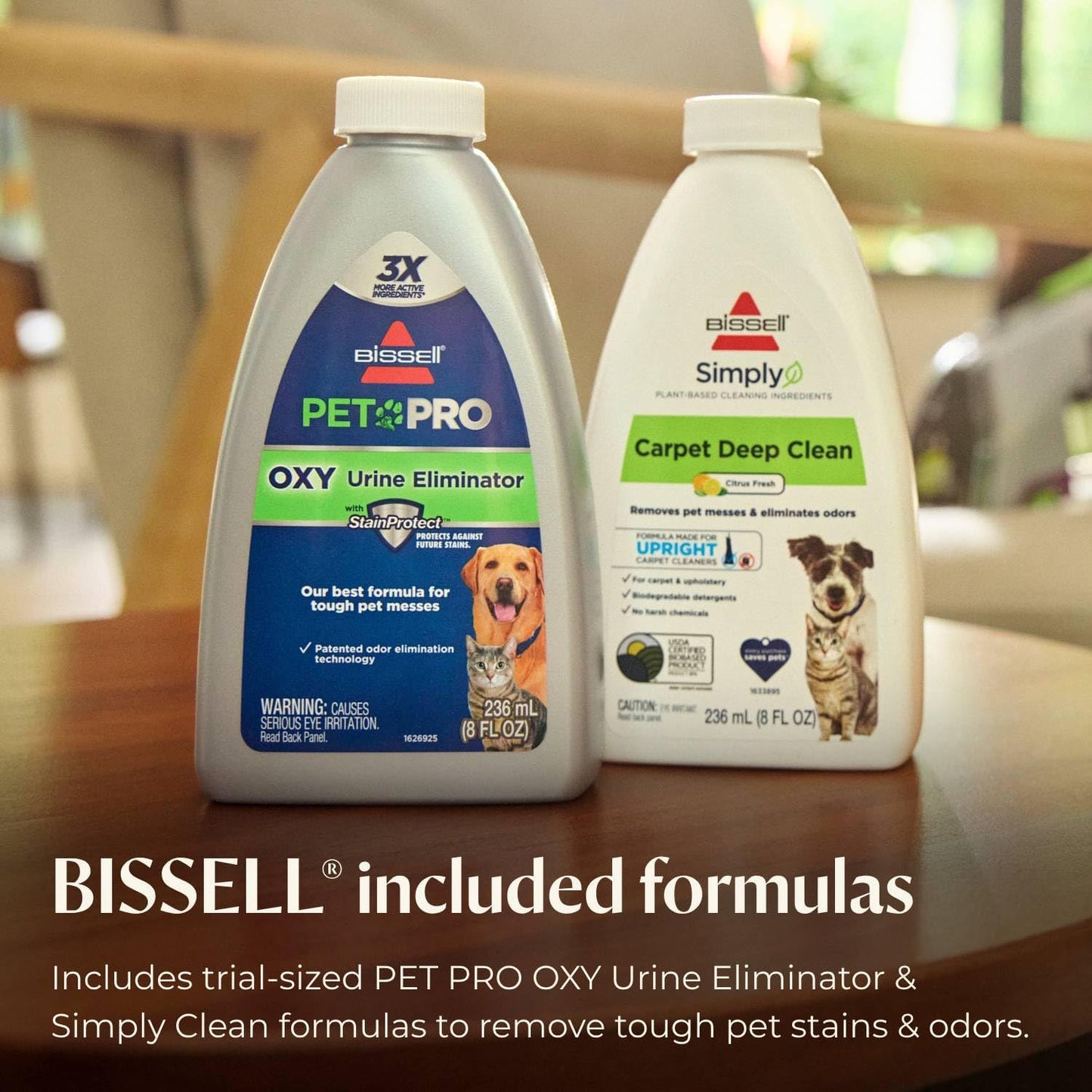 BISSELL Revolution HydroSteam Pet Carpet Cleaner, Upright Deep Cleaner, HydroSteam Technology, 2-in-1 Pet Upholstery Tool & Formulas Included, 3432
