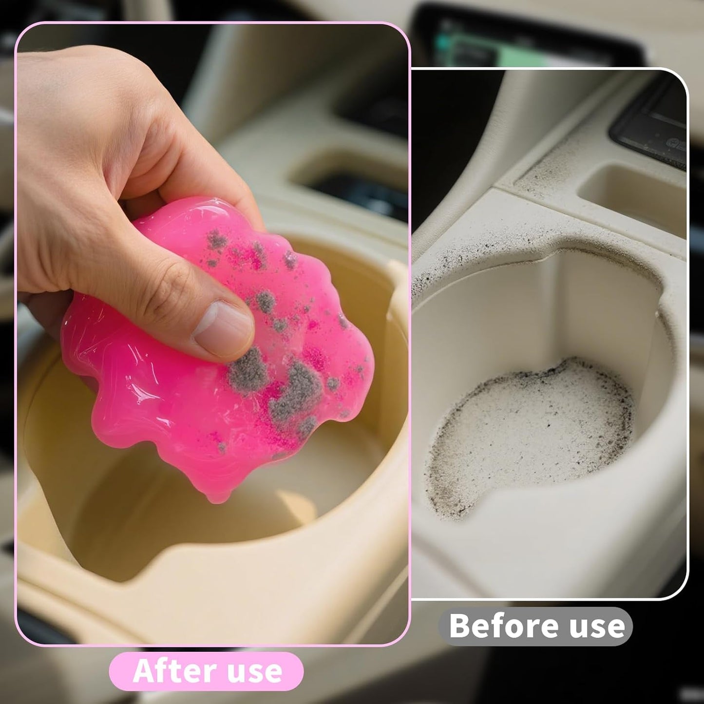 ASFSKY Car Cleaning Gel (Red,Watermelon) Cleaning Putty Universal Dust Cleaning Car Interior Cleaner Keyboard Dust Remover Car Slime Gifts for Men Women Girl(1 Pack)