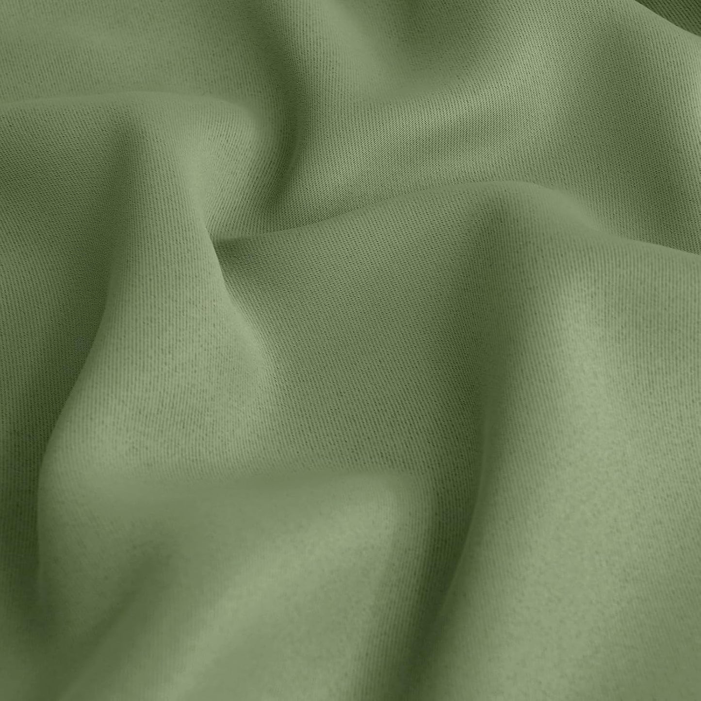 BGment Short Blackout Curtains 40 Inches Length - Rod Pocket Thermal Insulated Room Darkening Window Drapes for Kitchen Bedroom Bathroom, Olive Green, 2 Panels, 42 x 40 Inch