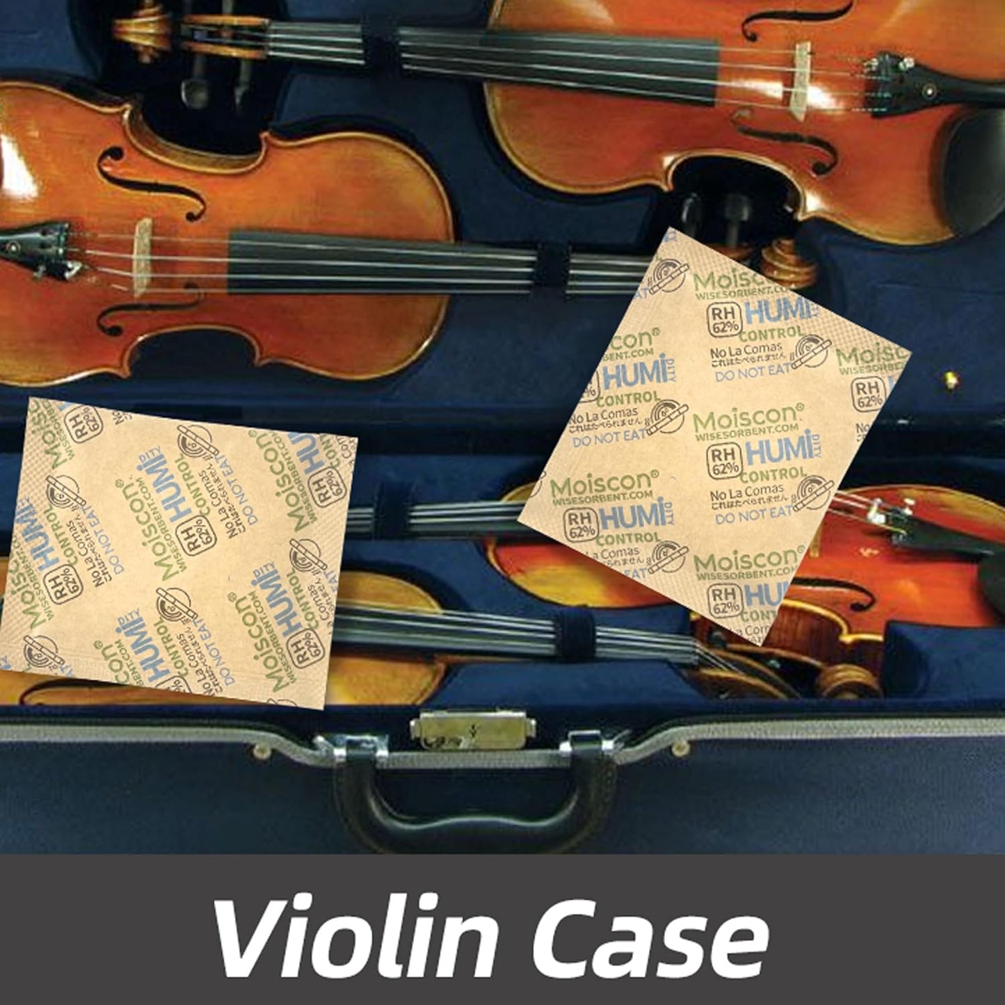 60 Pack 62% RH 8 Gram Two-Way Humidity Control Packs for Storing 1 oz Herb, Size 8 Moisture Control Packets Individually Wrapped