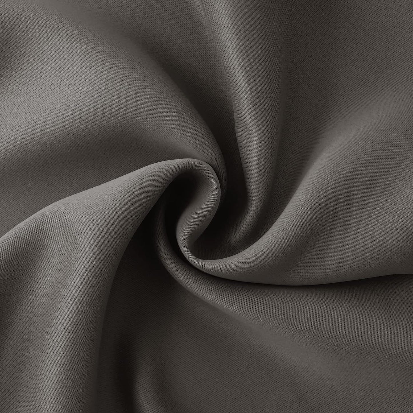 BGment Short Blackout Curtains 45 Inches Length for Bedroom - Rod Pocket Thermal Insulated Room Darkening Window Curtain for Kitchen Cafe, 42 x 45 Inch, 2 Panels, Grey