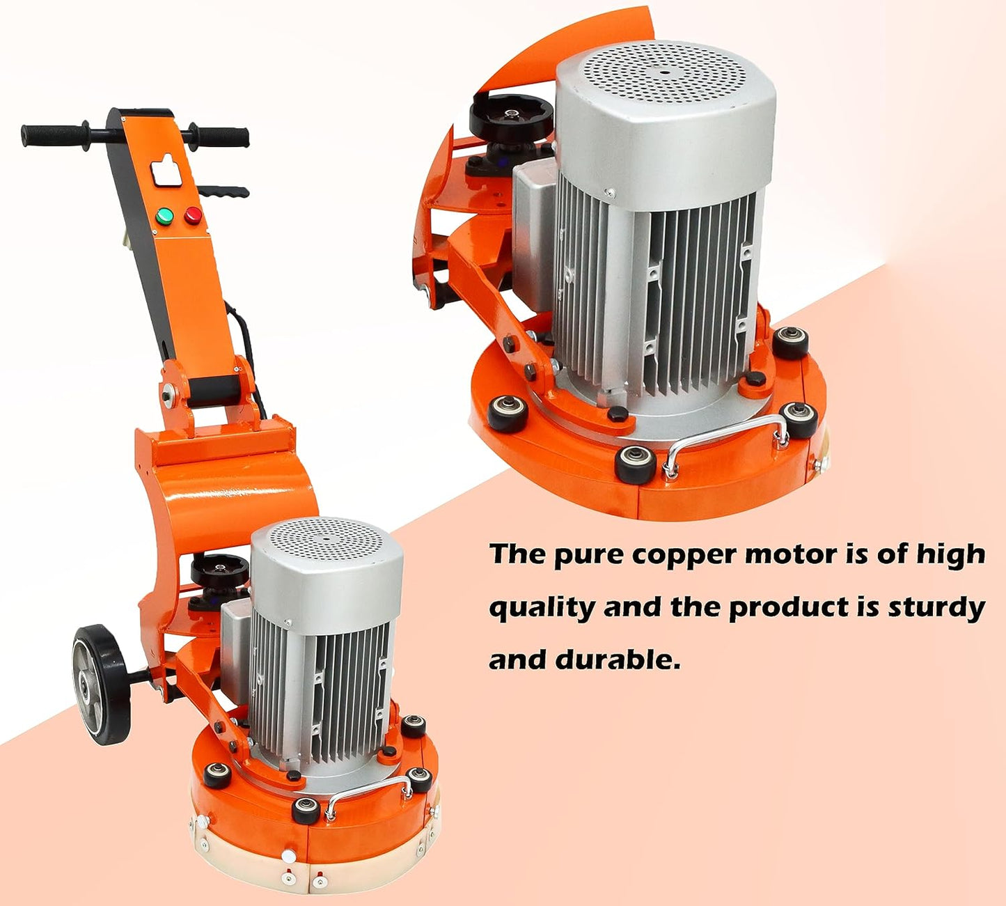 Floor Grinding Machine Cement Ground Grinder Grinding Epoxy Floor Paint and Cement Floor Polishing Foldable Handle 220V