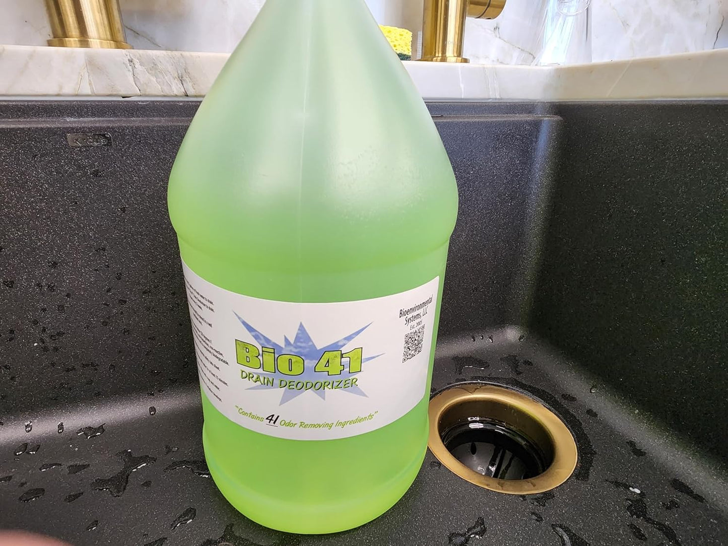 Drain Deodorizer- Odor Eliminator - Commercial Drain Deodorizer - Neutralizer Sewer Gas Smell Remover - One Gallon