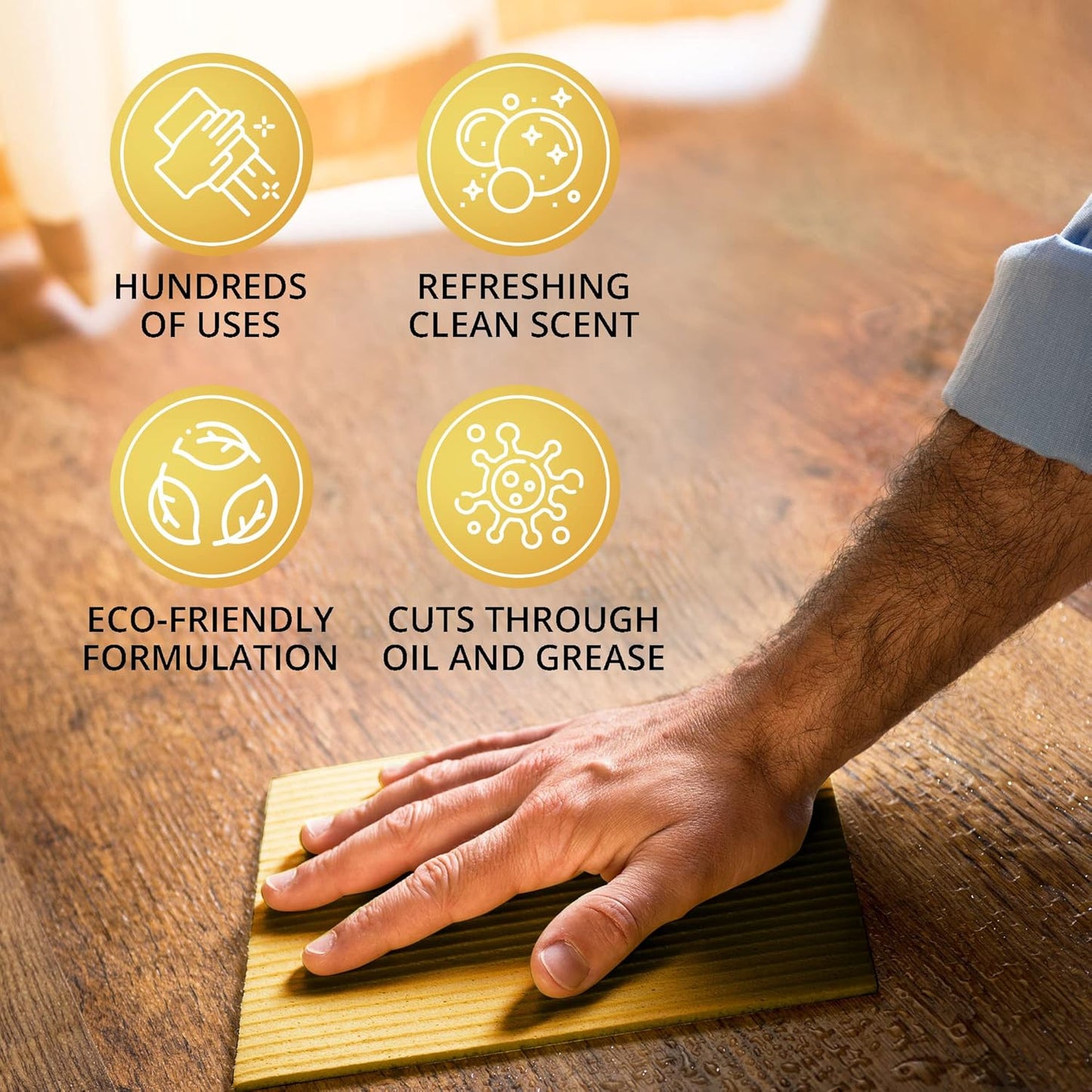 All Purpose Cleaner Concentrate - Advanage 20X The Wonder Cleaner Citrus for All Surfaces Around Bathroom, Kitchen, Oil and Grease | Multi Purpose Cleaner for Household Cleaning Solution | 128 Fl Oz