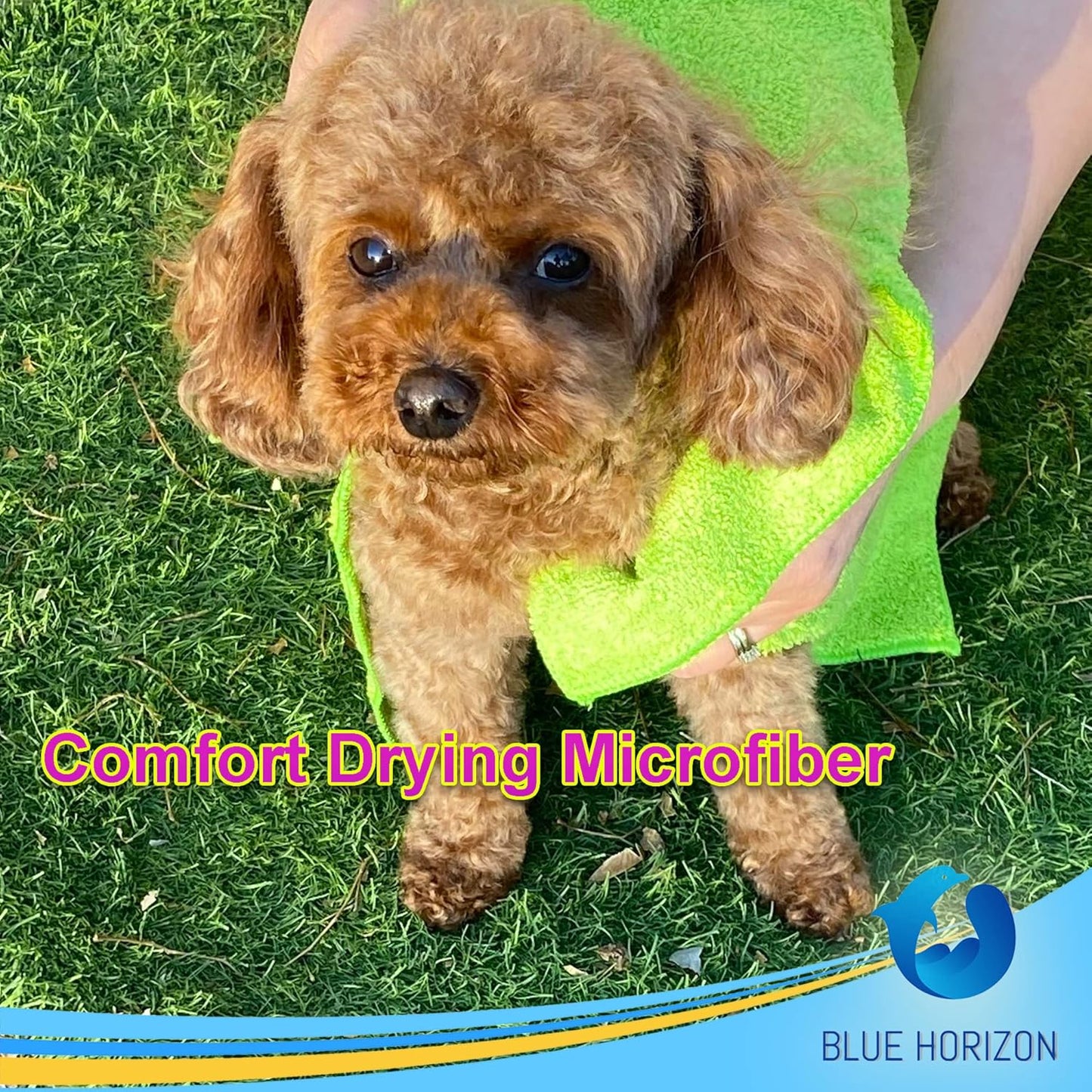 Blue Horizon Microfiber Cleaning Towels, 36-Pack, Ultra Soft Plush Washcloth, Professional Grade Premium Microfiber Detailing Cleaning Cloths, Car, Household and Commercial (Yellow, 16" x 16")