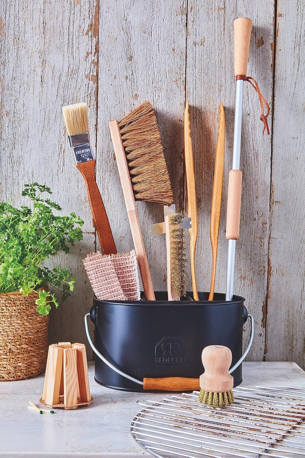 Redecker Real Copper Cleaning Cloths – Scratch-Free 2-Ply Woven Copper Scrub Pads for Pots, Pans, Sinks, Glass & Stainless Steel – Reusable, Machine Washable, Durable, Eco-Friendly – Set of 2