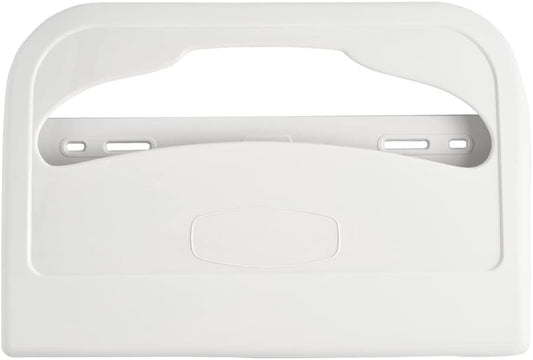 EZbrnd Wall Mount Half-Fold Toilet Seat Cover Dispenser for Commercial/Washroom/Office, Seat Cover Paper Sold Separately, White, 3100-EZ