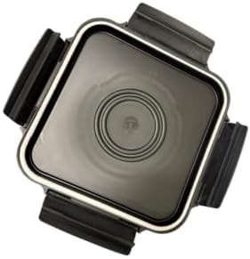 House Naturals 4 Gallon Square Food Grade Bucket Pail with Plastic Handles and Lid (Pack of 3) Made in USA containers (Aqua/Blue/Gray)