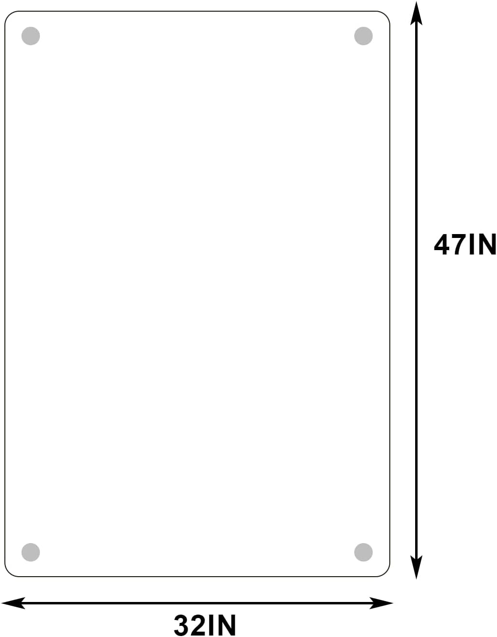 GLSLAND 47"x32" Tempered Glass Chair Mat Heavy-Duty Floor Protector for Carpet & Hard Floors Scratch-Resistant Office Computer Desk Mats Clear