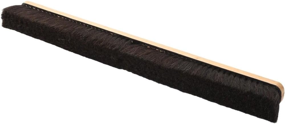 PRO SOURCE Horsehair Push Broom Head with Threaded Wood Block: Extra-Wide 36 inch
