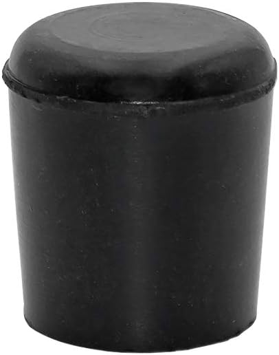 Flyshop Furniture Table Covers, Non-Slip Heavy Duty Rubber Leg Tips, Chair Leg Caps Floor Protector, Round Black 4PCS Size 19mm, 3/4"