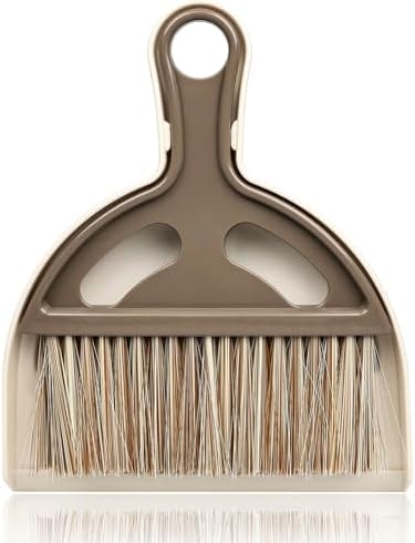 Small Mini Hand Broom and Dustpan - Mini and Hand Broom and Dustpan Set for Cat Litter, Kitchen, Tables, Countertops, Cars