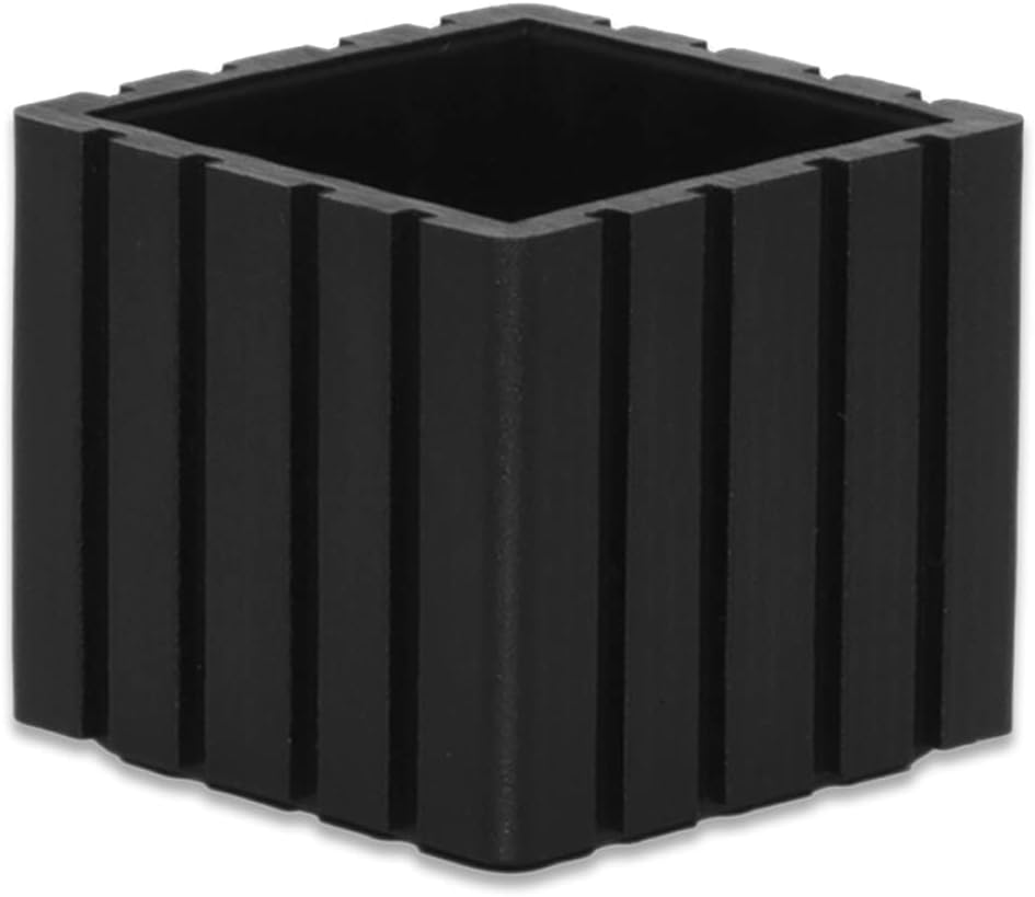 Flyshop Anti-Skid Non-Marking Synthetic Rubber Patio Chair Table Leg Caps Square Furniture Covers 20pcs, Black, 30 mm x 30 mm, 1-3/16" x 1-3/16"