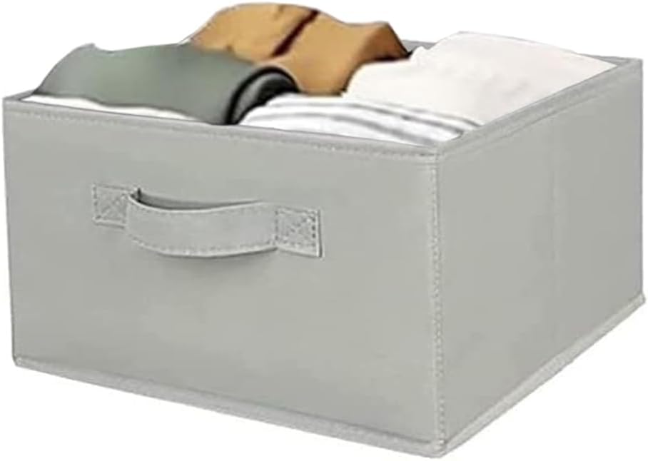 Hanging Shelf Closet Storage Organizer Removable Drawers ，Hanging Storage Organizer Hanging Sweater 2 Sock Underwear Drawers for Closet, Bedroom, Light Grey