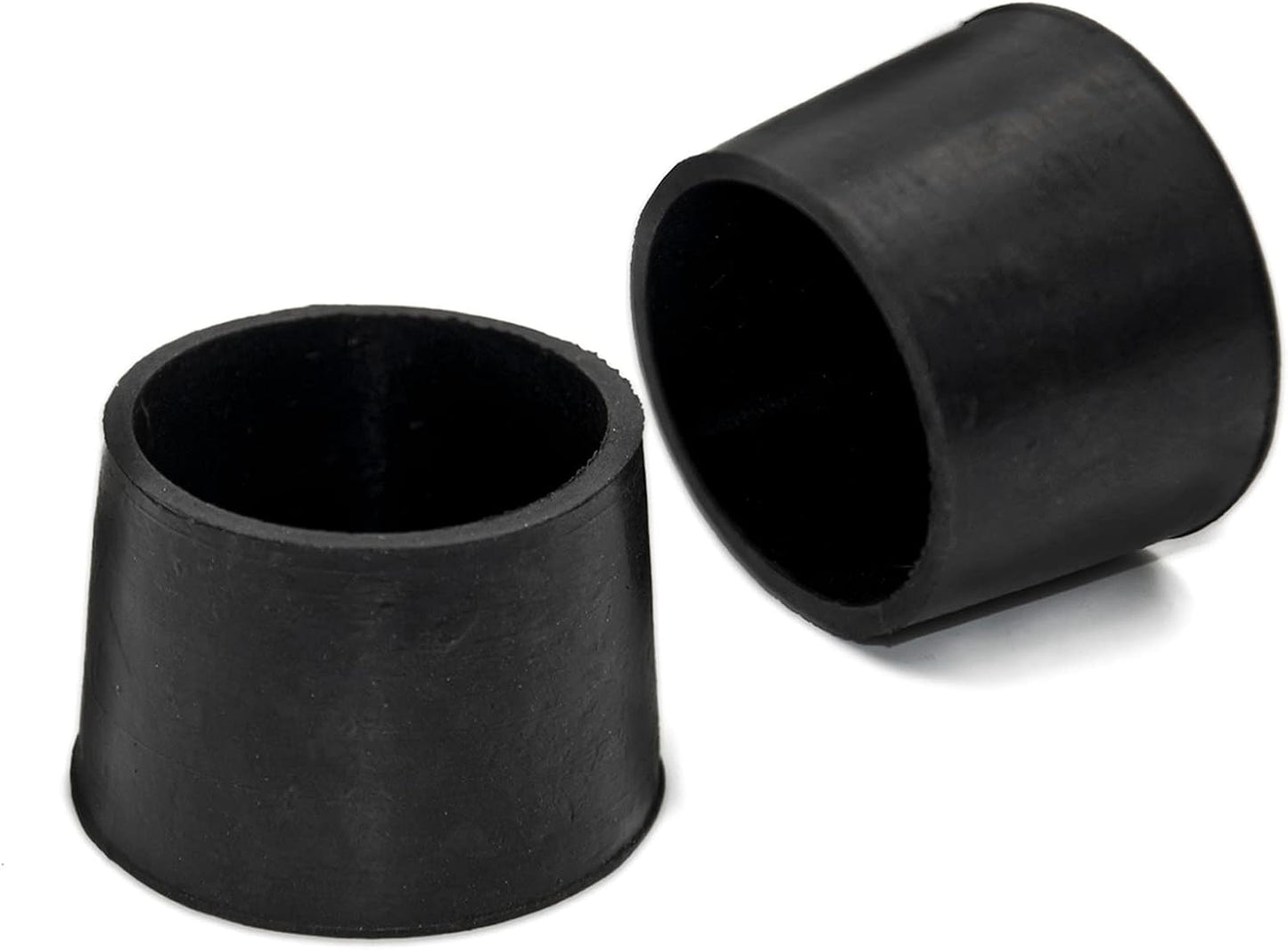 Flyshop 4 Pieces 40mm Rubber Chair Leg Caps Round, Non-Slip Protective Caps for Chair Legs, Floor Protectors, Noise Reduction, Durable Foot Covers, Black Furniture Feet Gliders