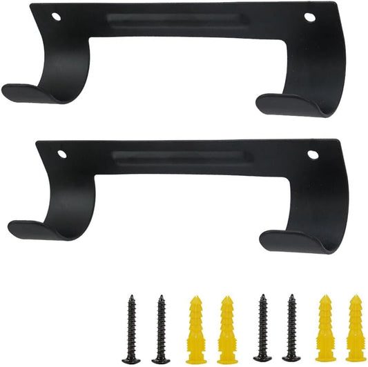 Ironing Board Hanger Wall Mount Ironing Board Holder Organizer Wall Rack for Laundry Rooms Storage Rack Hanging Shelf Hanger (Black-2 PCS)