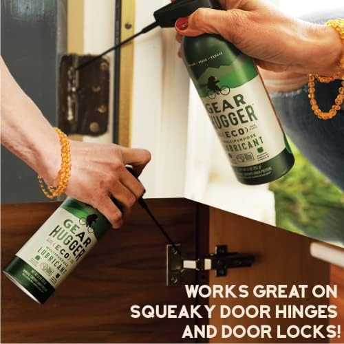 Gear Hugger Lubricant, Degreaser & Rust Remover - Eco-Friendly (11 oz, Pack of 3), Garage Door Lubricant Spray, Heavy Duty Oven Cleaner & Rust Protection - Plant-Based, No Petroleum, No PTFE, Green