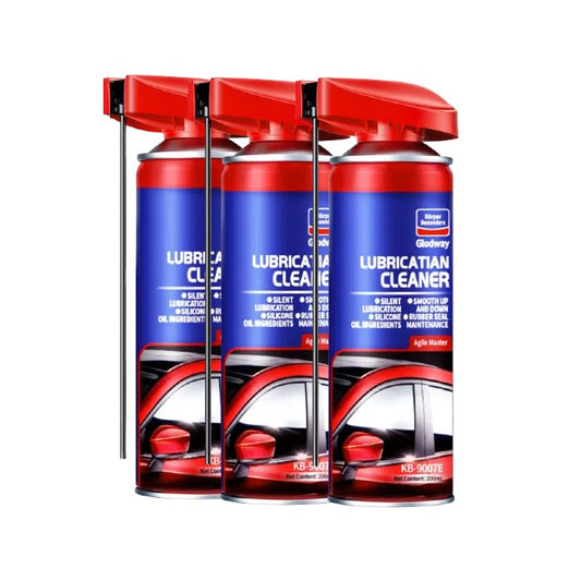 Glodway Automotive Window Door Seal,Silicone Seal Lubricants,Track Lube for Electric Windows,Noise Reduction with Smart Straw Sprays 2 Ways,10 OZ (Pack of 3)