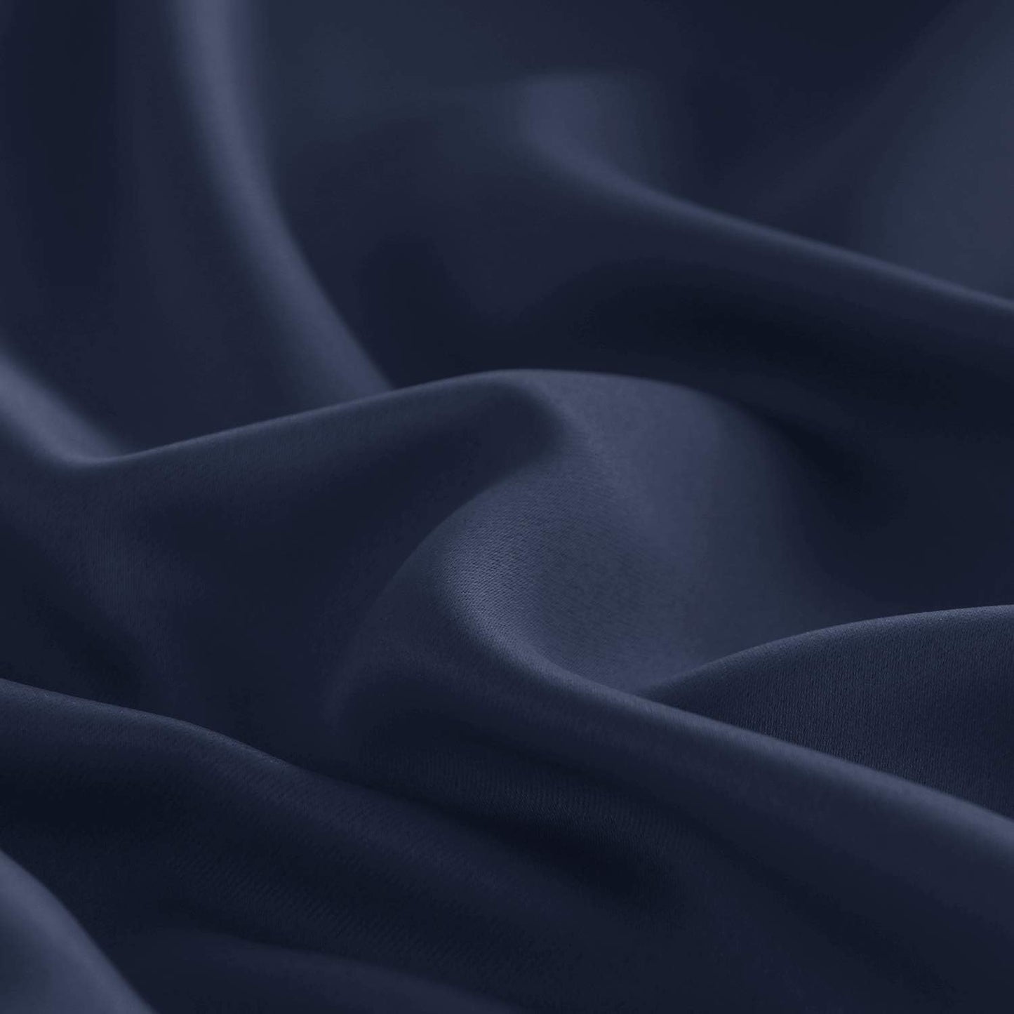 DWCN French Door Curtains – Rod Pocket Thermal Blackout Curtain for Doors with Glass Window, Kitchen and Patio Doors for Privacy, 36 X 80 Inches Long, 1 Curtain Panel with Tieback, Navy Blue