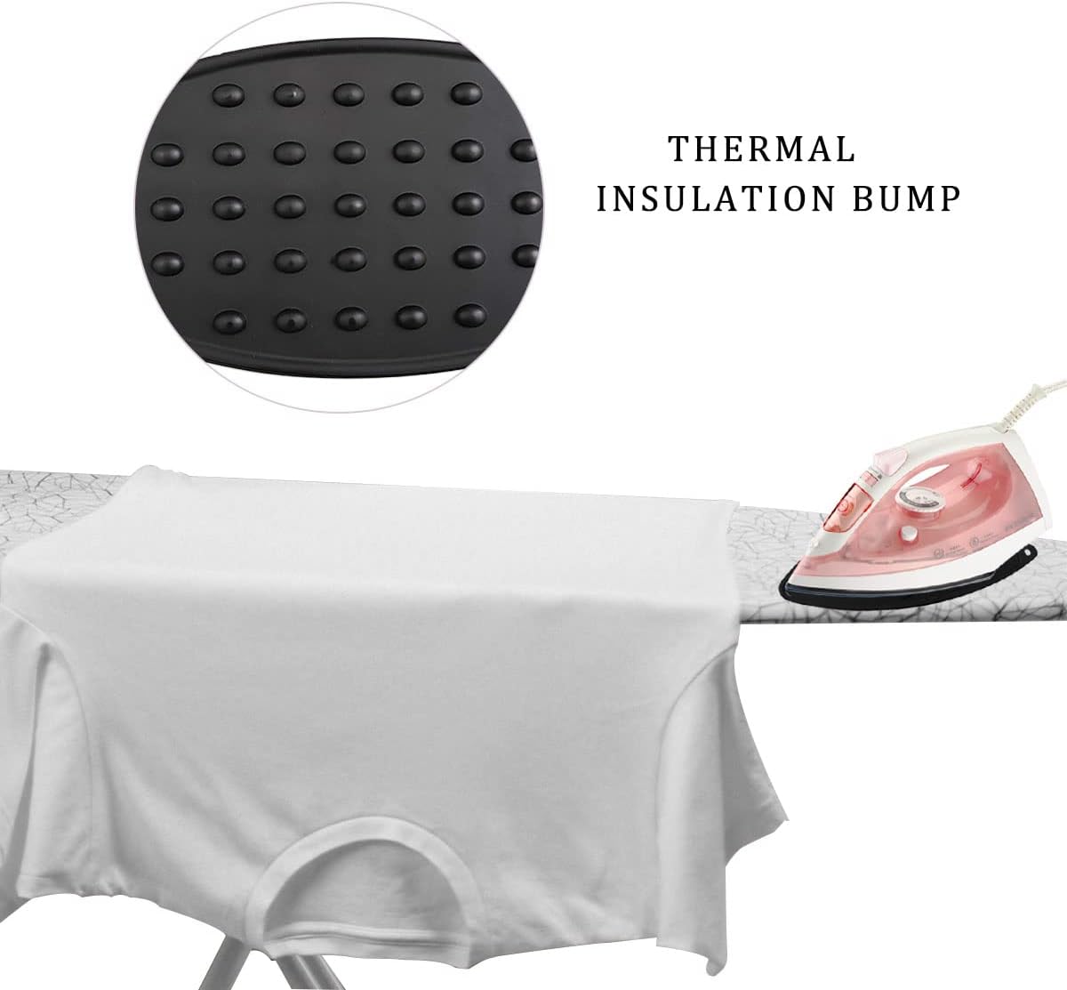 2 Pcs Silicone Iron Rest Pad, Silicone Iron Rest Pads, Silicone Iron Rest Pads Multipurpose Iron Hot Resistant Mat for Flat Irons, Ironing Board-Black