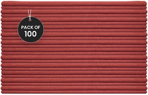 Shop Towels (Red, 100-Pack) - Bulk Cleaning Towel in a Bag, Mechanic Cotton Wipes for Car Maintenance, Auto Mechanics & Garage, Wipe Grease & Oil, Machine Wash & Reusable