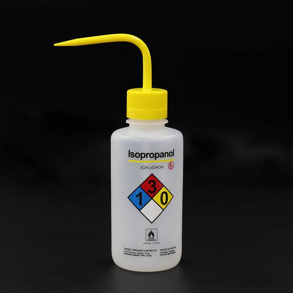 2pcs of Safety Wash Bottles, Vol.500ml 17oz, Isopropanol Wash Bottle, LDPE Material, LVM003