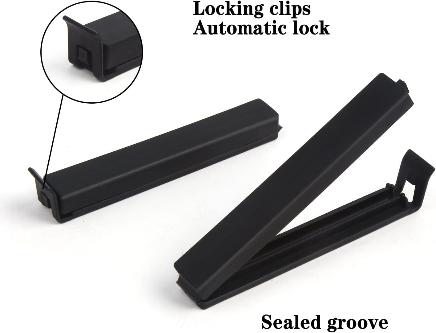 DIYASY Food Bag Clips,30 Pack Plastic Snack Sealing Clip for Food Storage & Packages Assorted Sizes