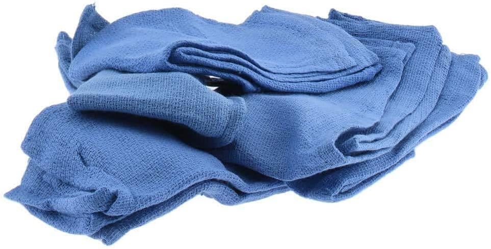 PRO SOURCE 25 Lb Box Virgin Surgical Lint-Free Blue Cotton Huck Towels: 16" x 25"