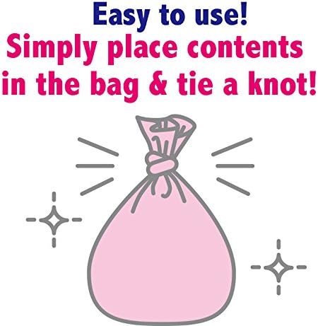 BOS Amazing Odor Sealing Baby Diaper Disposal Bags - Durable and Unscented [Size: M, Color: Pink] (90 count, Pack of 2) (180 Bags)