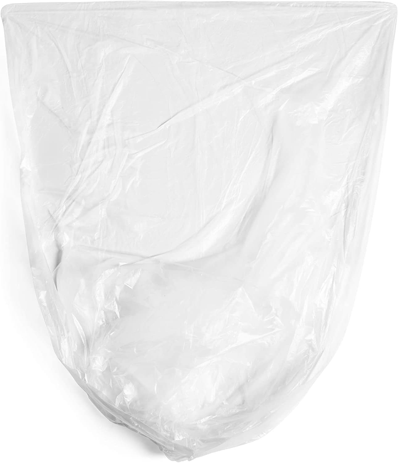 Aluf Plastics High Density Trash Bags, 10 Gallon, 4000 Count, 6 Micron (eq), 24" x 24", Clear, for Bathroom, Office, Industrial, Commercial, Janitorial, Municipal, Recycling