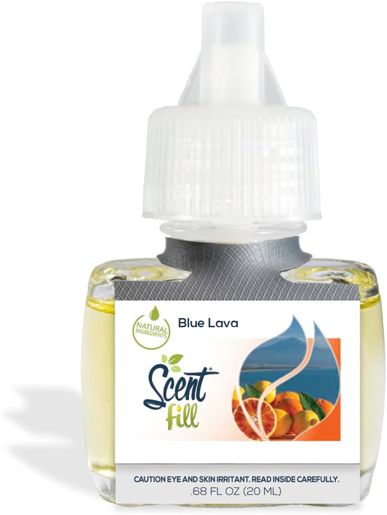 Scent Fill Blue Lava Plug in Air Freshener, 4 Scented Oil Refills