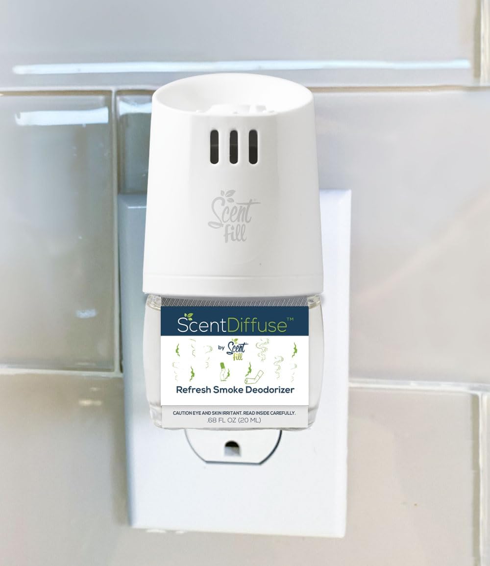 Scent Fill Refresh Smoke Deodorizer Plug in Air Freshener, 4 Scented Oil Refills