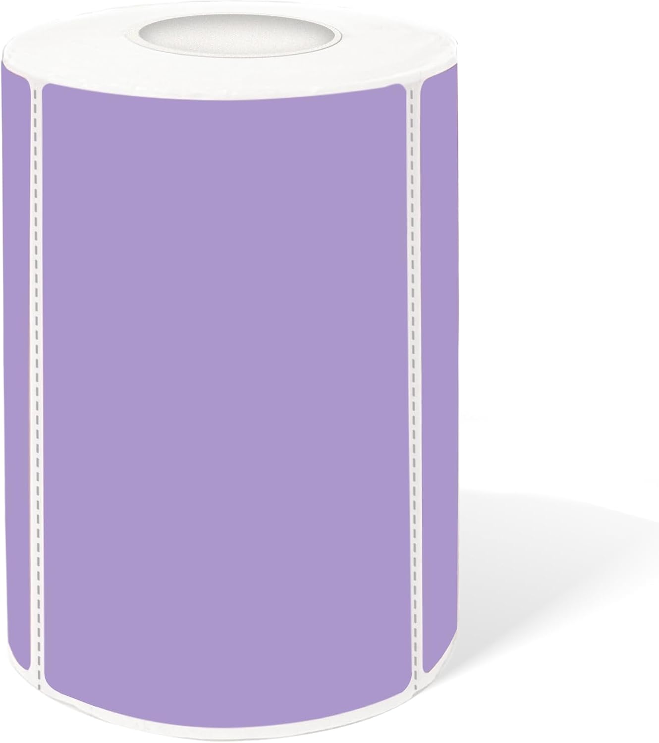 2×3 Inch Purple Removable Thermal Labels,Self-Adhesive Square Direct Thermal Labels,300 Sheets per Roll with Perforated Lines